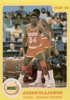 akeem olajuwon rookie card