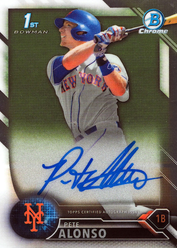 Pete Alonso Card Hot List Most Popular Rookies Valuable Autographs